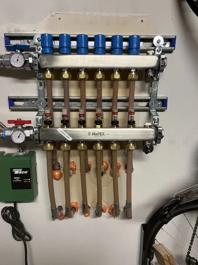 Plumber performing Gas Leak Detection at a residential property in Radnor